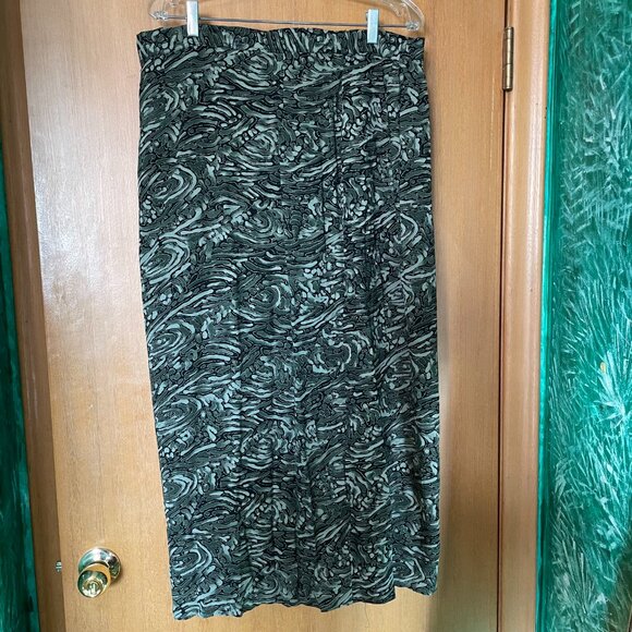 Devonshire Cream Green Swirl Golden Sparkle Pattern Blazer and Skirt AS-IS - Picture 9 of 14